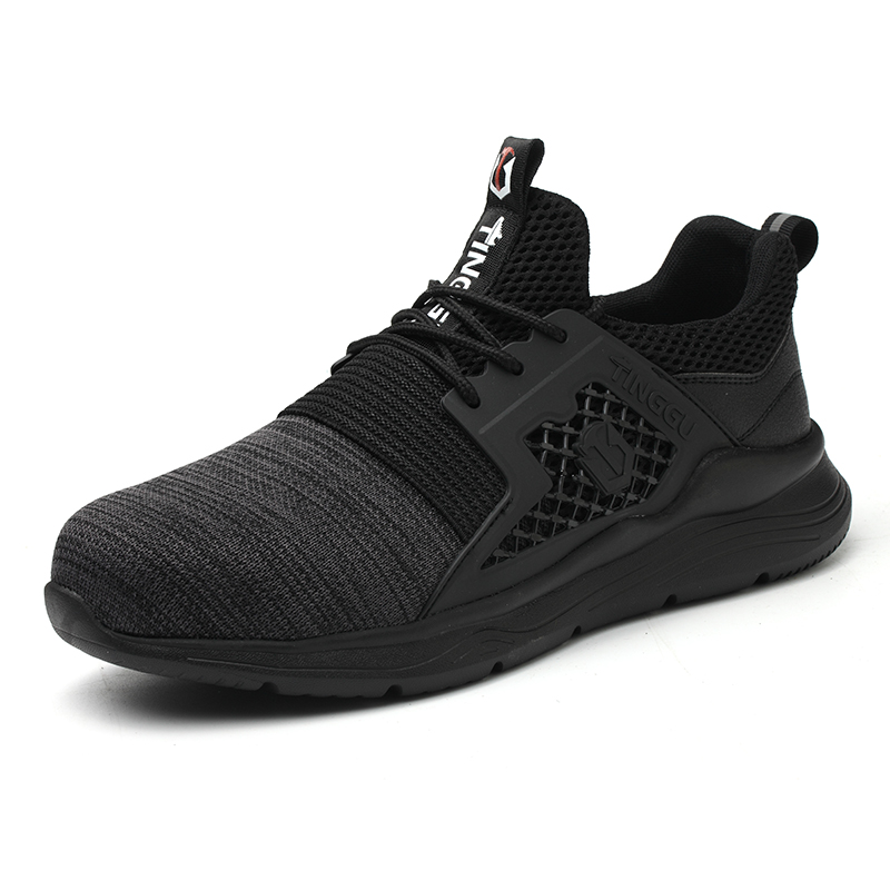 T636 breathable mesh upper crush resistant puncture proof safety shoes