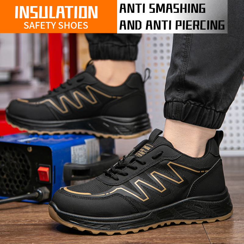 TG26 electrical insulation 6KV electrician safety shoes with plastic toe and kevlar midsole, impact resistant, puncture proof labor footwear