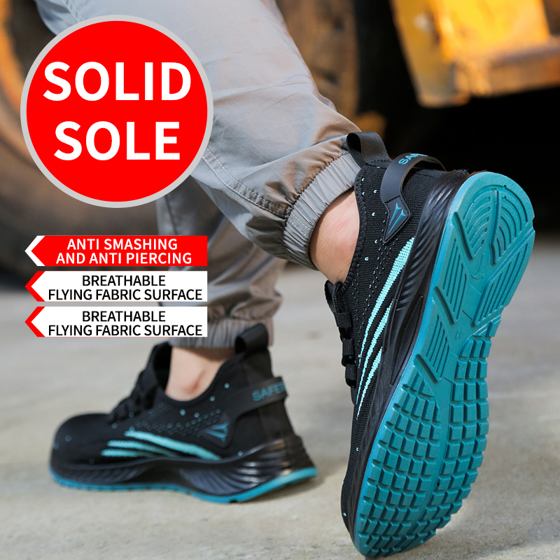 Y304 anti smashing and anti piercing safety shoes, mesh upper breathable labor footwear