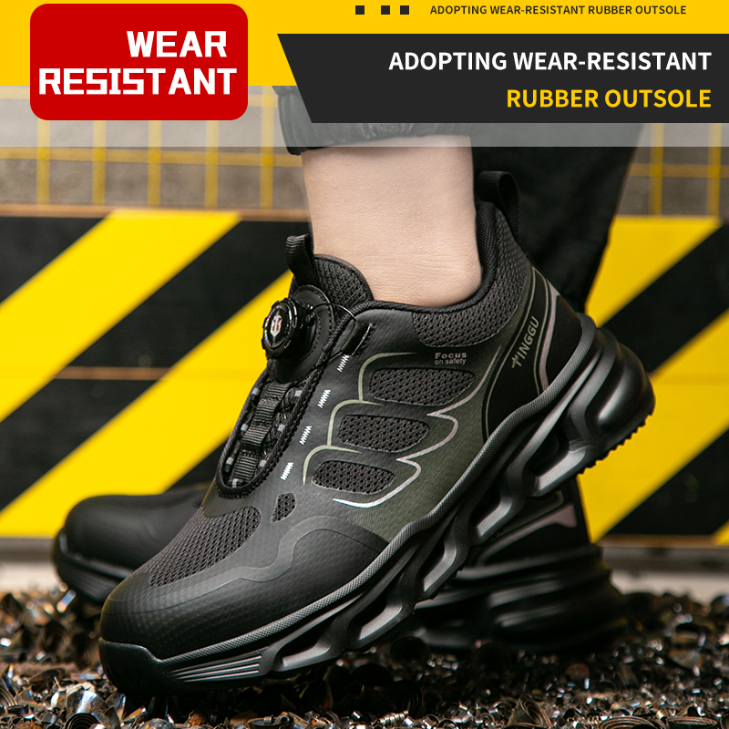 TG886 safety shoes eu standard steel toe, kevlar midsole light more comfortable labor footwear impact resistant