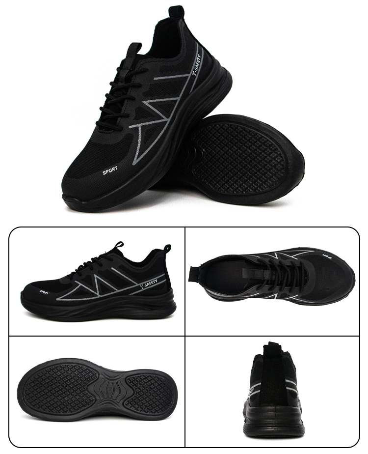 TG2588 light weight comfortable safety shoes plastic toecap kevlar midsole work shoes