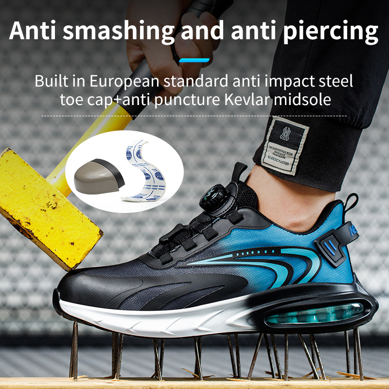 no.800 steel toe kevlar midsole light weight safety shoes breathable and comfortable mesh upper