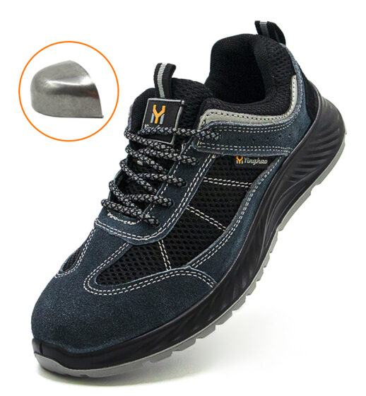 yh618 cow suede leather impact resistance puncture proof safety shoes, pu density outsole work shoes yh618 cow suede leather impact resistance puncture proof safety shoes, pu density outsole work shoes