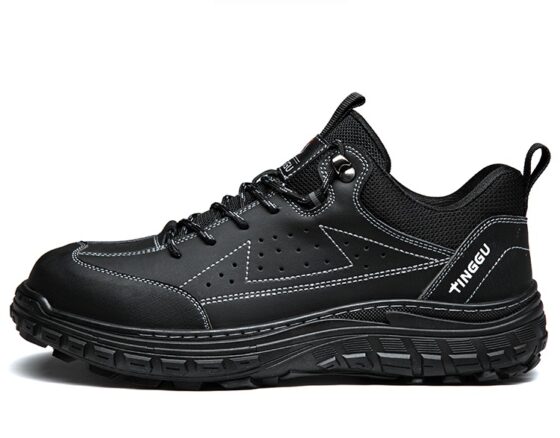 tg35 fashion safety shoes soft and comfortable plastic toe, kevlar midsole easy to bond lightweight labor shoes