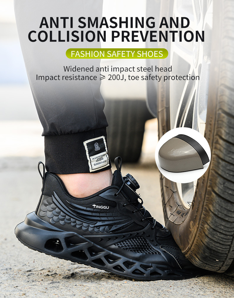 No.XCB microfiber leather+mesh upper protection fashion safety shoes with steel toecap and kevlar midsole safety shoes eu size 36-46