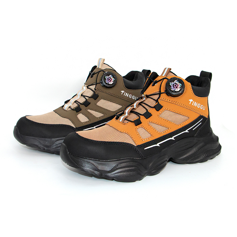 Tg516 micro fiber leather steel toecap kevlar midsole anti puncture fashion safety footwear