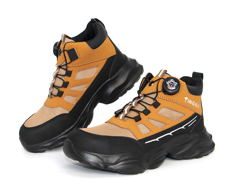 Tg516 micro fiber leather steel toecap kevlar midsole anti puncture fashion safety footwear