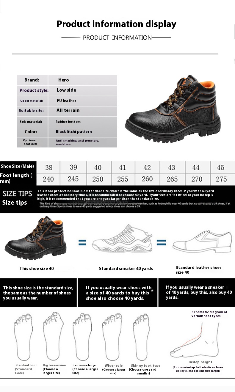 no.G210 cheap price work shoes impact resistant puncture proof safety shoes China factory