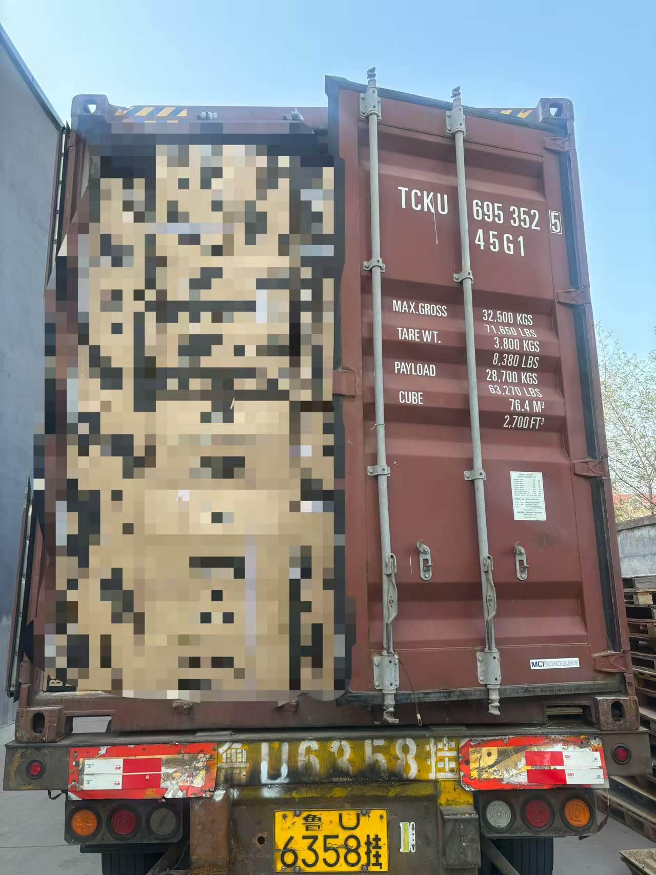 40 high container, busy with shipping every day.