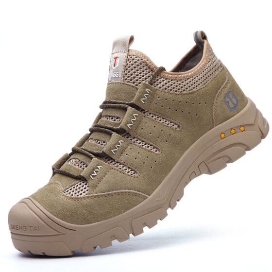 safety footwear cow suede leather t665