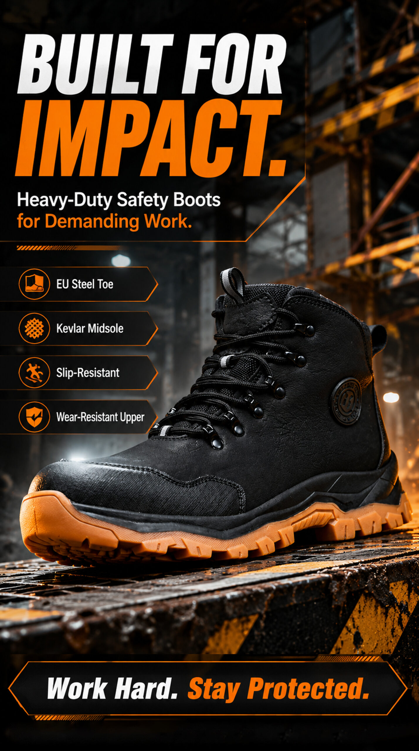 Built for Impact: Heavy-Duty Safety Boots for Demanding Work