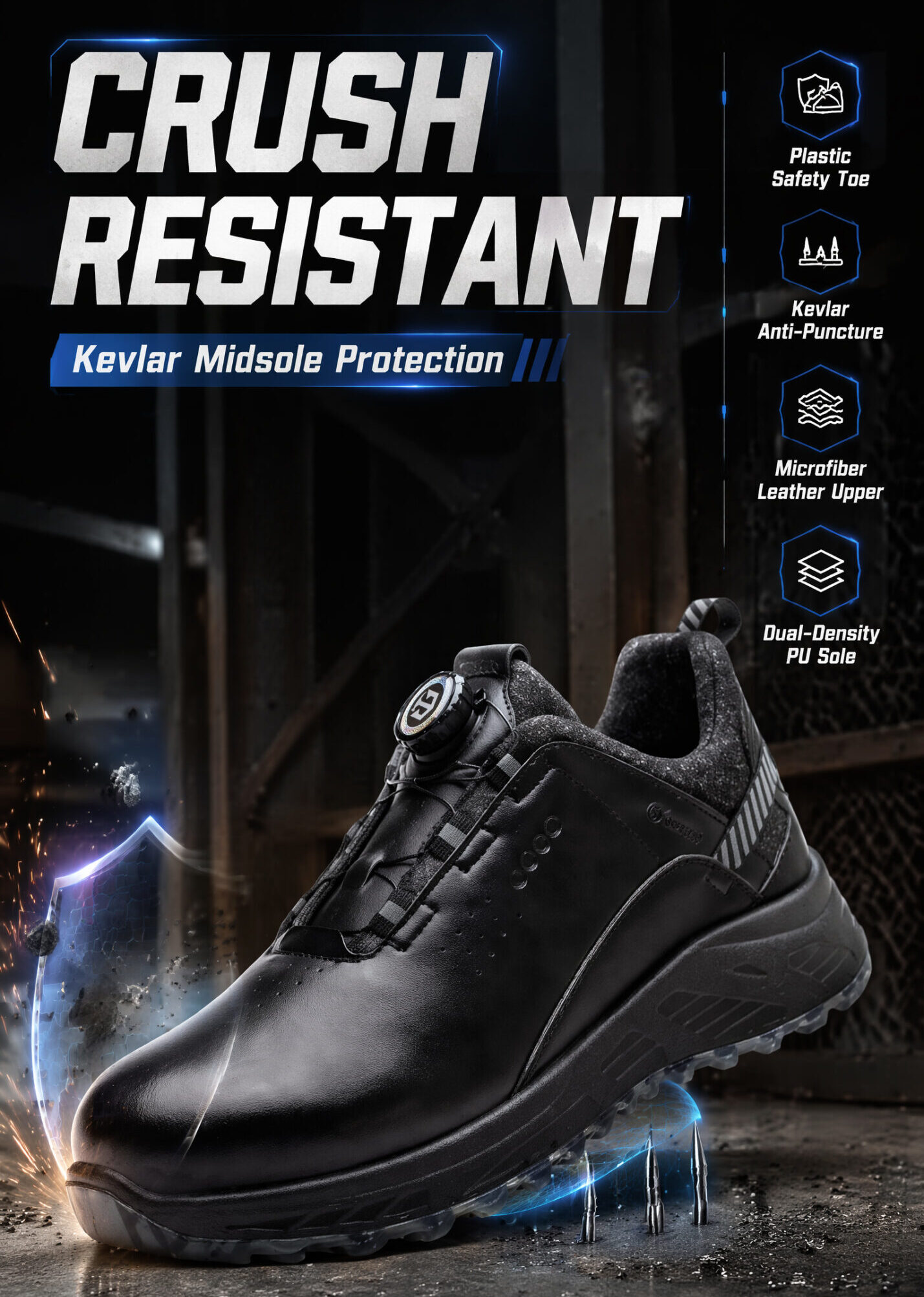 CRUSH‑RESISTANT 10KV INSULATED SAFETY SHOES CRUSH‑RESISTANT 10KV INSULATED SAFETY SHOES
